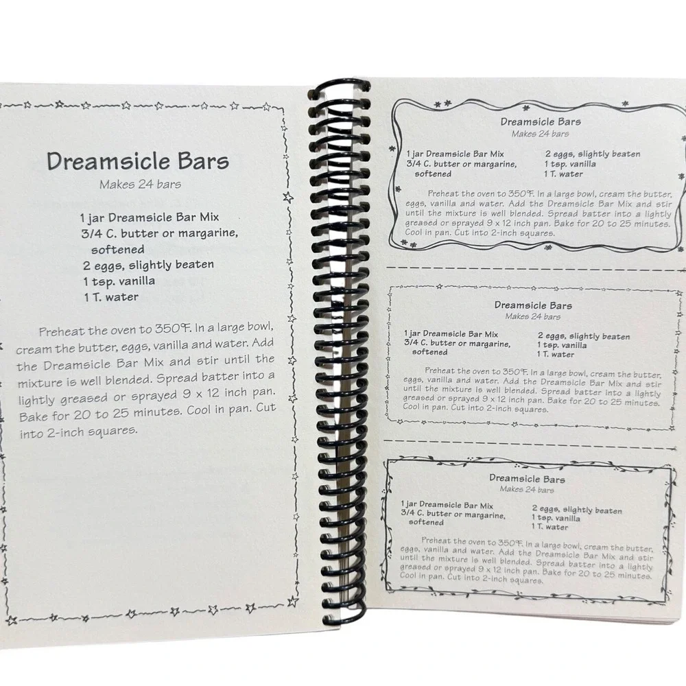 Vintage Community Cookbook Set of 4 Spiral Bound Recipes Americana Country Core
